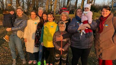 Dla grupy Ukrainek mieszkających w Wisłowcu impreza w Dworze Udrycze była miłą odskocznią od codzienności.