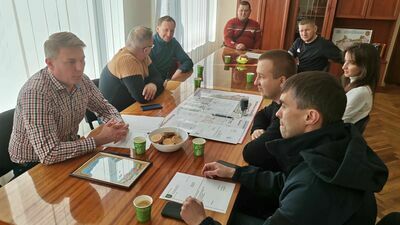 W Lubomlu burmistrz Włodawy spotkał się z merem tego miasta Romanem Juszczukiem i wójtem pobliskiej gminy Szack Siergiejem Karpukiem