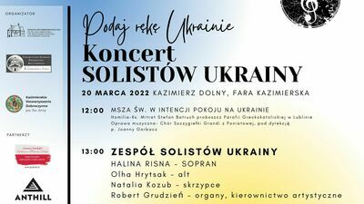 "Podaj rękę Ukrainie". Koncert charytatywny w Kazimierzu Dolnym