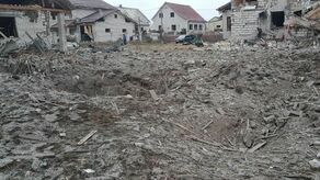 Miasteczko Owrucz na pograniczu ukraińsko-białoruskim po bombardowaniu przez Rosję