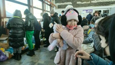 Uchodźcy na dworcu PKS w Lublinie