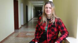 Pani Swietłana razem z młodszą córką od kilku dni mieszka Tymczasowym Dom dla Uchodźców w Bystrzejowicach Trzecich