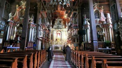 Wnętrze kościoła pw. Zwiastowania Najświętszej Maryi Panny w Tomaszowie Lubelskim