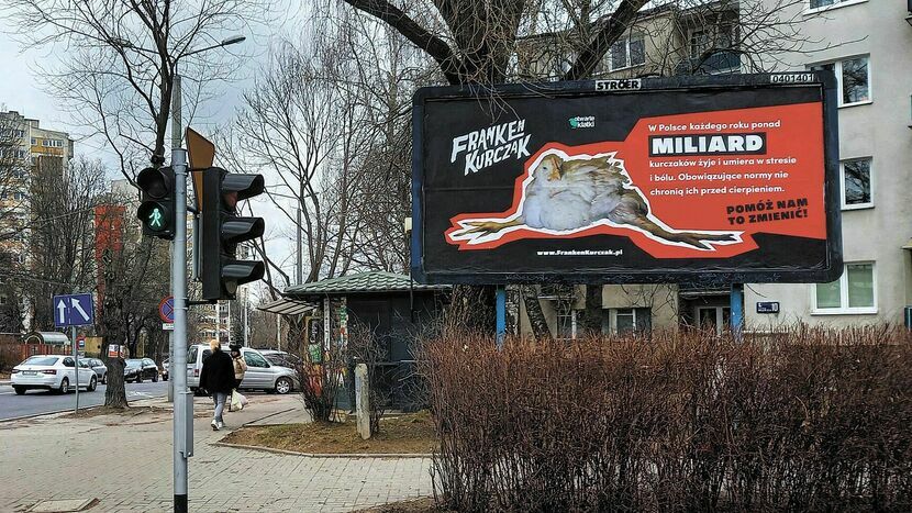 Jeden z billboardów fundacji pojawił się przy ul. Wileńskiej