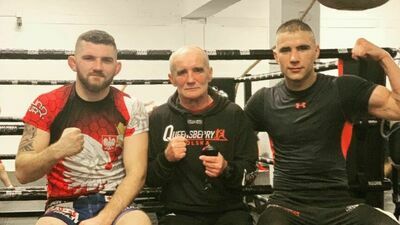 Michał Oleksiejczuk (z lewej) w towarzystwie Władysława Maciejewskiego (w środku) i Michała Soczyńskiego