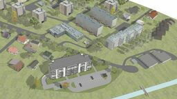 Blok przy ul. Wiejskiej ma stanąć nad rzeką Łabuńką w sąsiedztwie działek zabudowanych domkami jednorodzinnymi, ale też w pobliżu bloków Spółdzielni Mieszkaniowej im. Waleriana Łukasińskiego. 