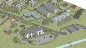 Blok przy ul. Wiejskiej ma stanąć nad rzeką Łabuńką w sąsiedztwie działek zabudowanych domkami jednorodzinnymi, ale też w pobliżu bloków Spółdzielni Mieszkaniowej im. Waleriana Łukasińskiego. 