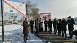 Otwarcie ronda, które powstało przy udziale środków transgranicznych, w ramach projektu z białoruskim Brześciem