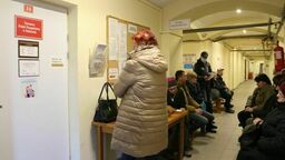 Kolejka kilka dni temu