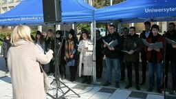 Chór Akademicki UMCS ostatnio zaśpiewał hymn Ukrainy
