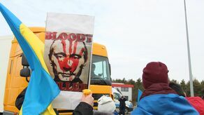 Protest na przejściu w Kukurykach w powiecie bialskim