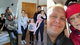 Nowi ukraińscy znajomi Oli: rodzina osób niedosłyszących, pięciosobowa rodzina z Irpienia i samotna starsza pani.