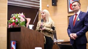Na zdjęciu: Iwona Lemieszek i Włodzimierz Radek, przewodniczący Rady Miasta Świdnik