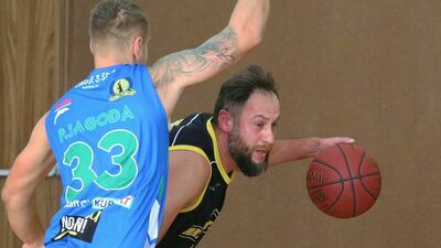 Bogdan Lembrych (z piłką) jest jednym z liderów Matematyki
