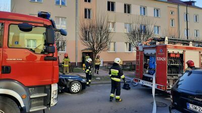 Pożar mieszkania przy ul. Wyspiańskiego w Świdniku