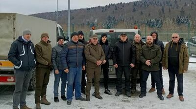 Samorząd powiatu bialskiego przekazał dary rejonowi samborskiemu. Był to również transport z Niemiec