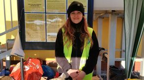 Karolina van Bulck, jedna z wolontariuszek na dworcu PKS