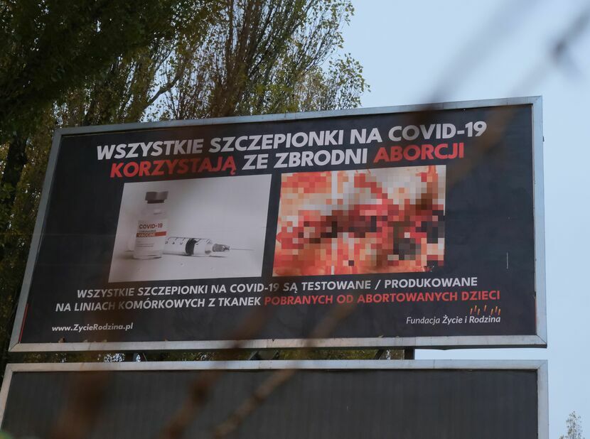 Jeden z billboardów, jakie można było zobaczyć w Lublinie