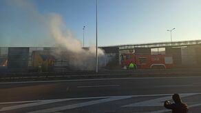 Pożar tira na S17. Utrudnienia w ruchu