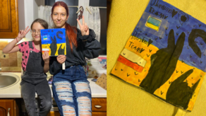 Córka Iryny Shevczenko (z prawej) z córką znajomych rodziny