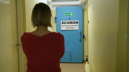 Wejście do schronu w zajezdni MPK przy ul. Grygowej w Lublinie