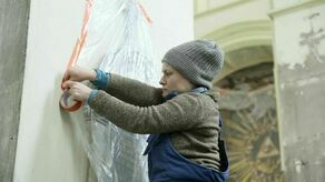 Zamknięty kościół w Lublinie. Prace na wysokościach