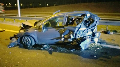 Wypadek na drodze S12/S17 w miejscowości Panieńszczyzna