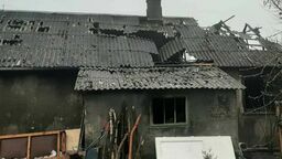 Pożar domu w Ludwinie