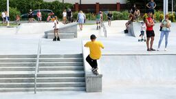Skatepark w Puławach, jak dotąd jedyny obiekt tego rodzaju w powiecie