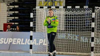 W meczu w Kwidzynie Mateusz Zembrzycki obronił 17 rzutów rywali oraz decydujący rzut karny w serii siódemek
