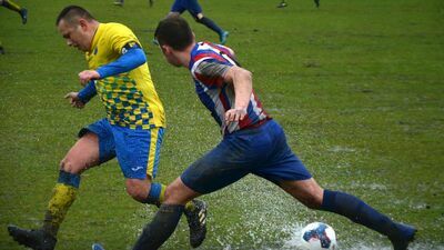 Ruch Izbica, w trudnych warunkach pogodowych, odniósł cenne zwycięstwo nad Agrosem Suchawa
