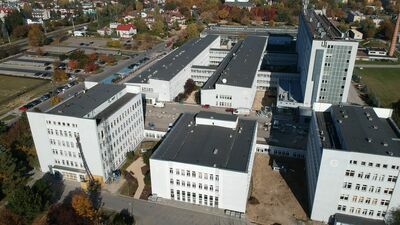 Kliniczny Oddział Toksylogiczno-Kardiologiczny przeniesie się do bloku G (w prawym dolnym rogu)