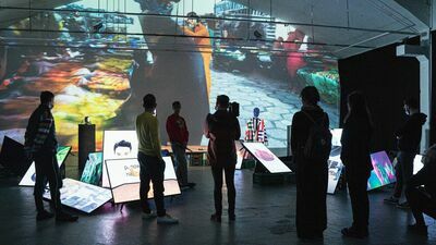 Oprowadzanie po wystawie "Napad na bazar 2" w Labiryncie