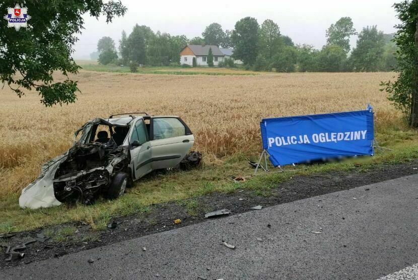 Wypadek w miejscowości Lechówka