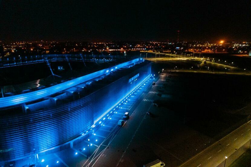 Arena Lublin będzie w sobotę wieczorem podświetlona na niebiesko