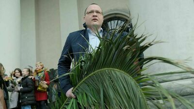 Niedziela Palmowa w Lublinie. Były też żywe liście [zdjęcia]