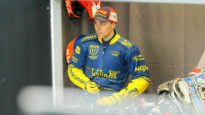 Dominik Kubera był jednym z trzech zawodników Motoru Lublin, których oglądaliśmy w sobotę na torze w Toruniu.