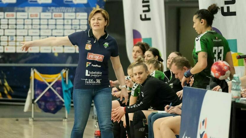 Monika Marzec, trenerka MKS Funfloor Perły Lublin jest również w sztabie szkoleniowym reprezentacji Polski