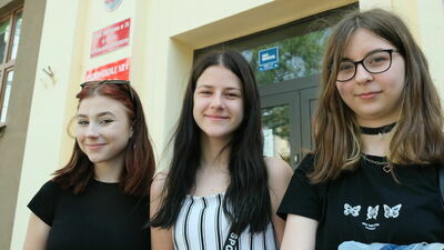 Klaudia, Vanessa i Roksana ze Szkoły Podstawowej nr 24