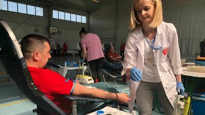 W ostatnią niedzielę w Żdanowie krew oddało 86 osób. Chętnych było więcej.