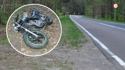 Śmierć motocyklisty. Zginął po uderzeniu w drzewo