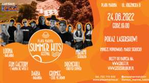 Muzyczne gwiazdy nad Zalewem Zemborzyckim w ramach Playa Marina Summer Hits Festival