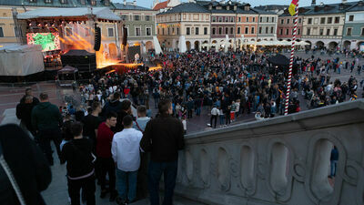 Szczególnie liczną publiczność zgromadził wieczorny koncert zespołu braci Golec.