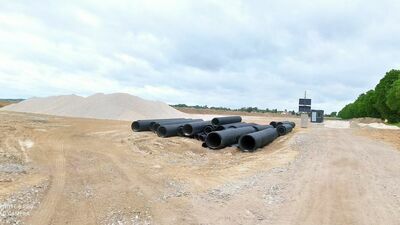 Zaplecze budowy A2 pomiędzy Ciciborem Dużym a Białą Podlaską