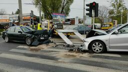 Wypadek na rondzie Zana/Wileńska