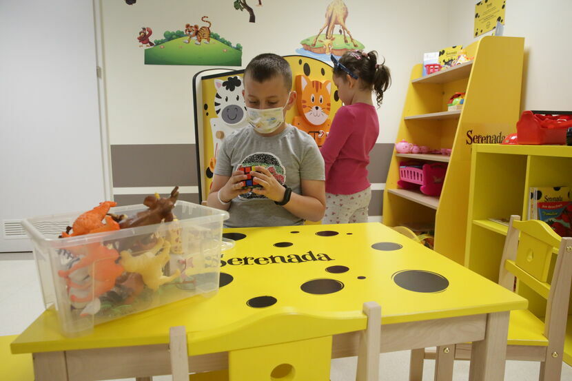 Mali pacjenci mogą korzystać z kącika na 6. piętrze szpitala dziecięcego