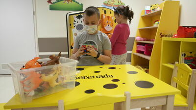 Mali pacjenci mogą korzystać z kącika na 6. piętrze szpitala dziecięcego