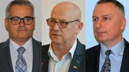 Radni Andrzej Mitruczuk, Krzysztof Marzec i Paweł Gajek