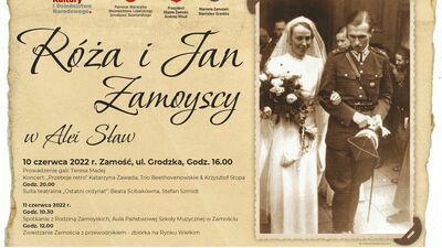 Róża i Jan Zamoyscy w Alei Sław. Będą wszystkie dzieci ostatniego ordynata