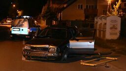 Szalony rajd ulicami Chełma zakończył na wbiciu się w radiowóz. Dwóch policjantów rannych